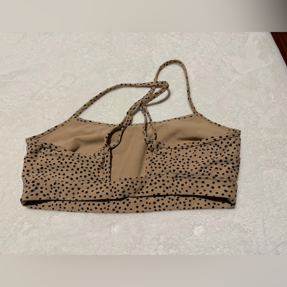 Abercrombie & Fitch Tan Polka Dot Sports Bra - Picture 3 of 3